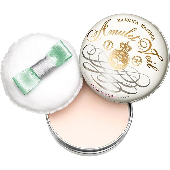 MAJOLICA MAJORCA Amulet Veil Medicated Face Powder 7g | Acne & Shine Control | Day & Night Use | Non-Comedogenic [With alcohol]