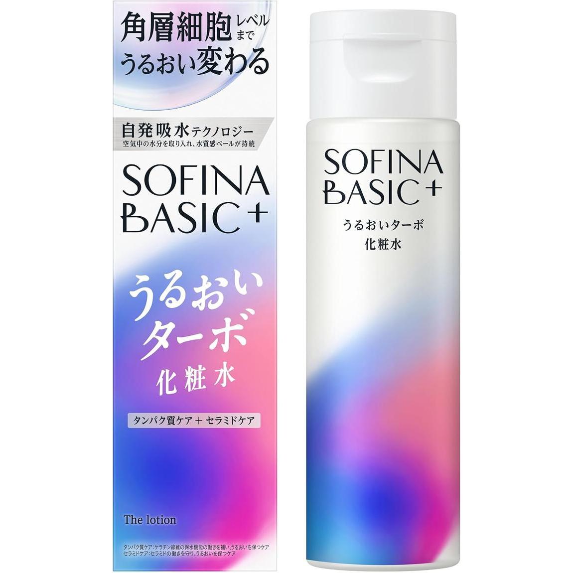 SOFINA BASIC+ Moisture Turbo Hydrating Toner 160mL – Ceramide Care [Alcohol-free]