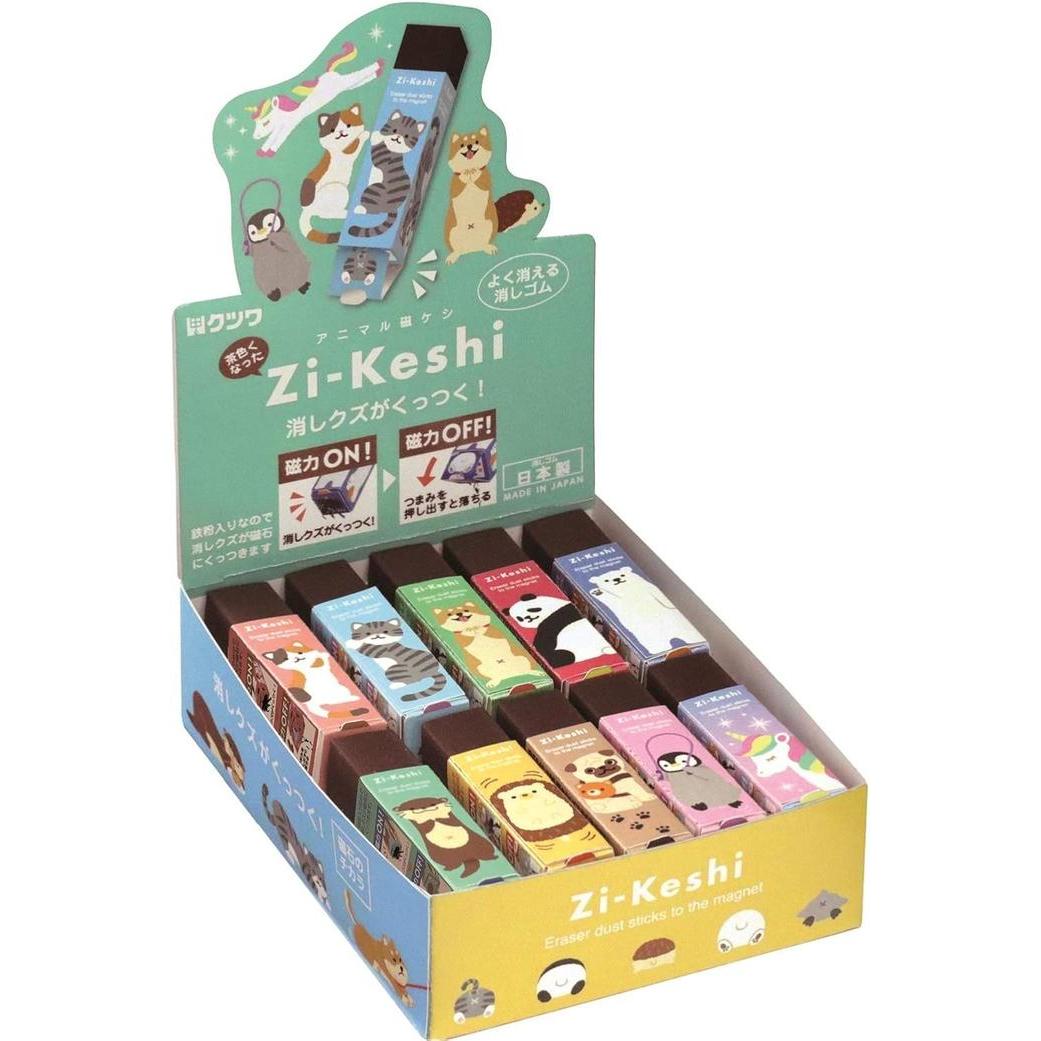 KUTSUWA Magnetic Eraser – Pastel Animal | Magnetic Dust-Collecting Eraser