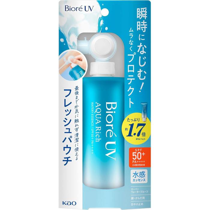 Biore UV Aqua Rich Watery Essence Fresh Pouch SPF50+ PA++++ 120g [Alcohol-free]