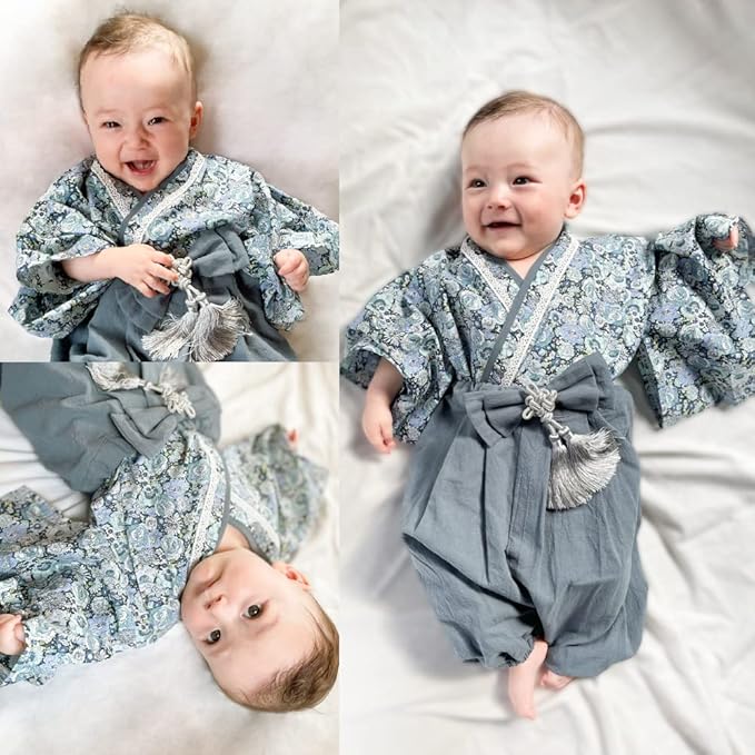 Baby Hakama – 2 Piece Romper Kimono for Boys & Girls (70–90 cm)