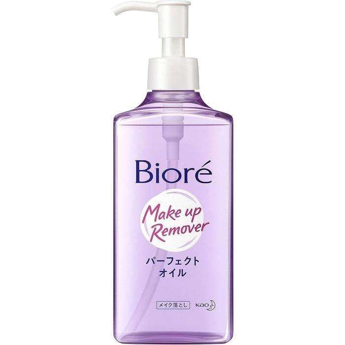 Bioré Perfect Oil Makeup Remover – Japanese Cleansing Oil for Waterproof Makeup 230ml (With Alcohol)