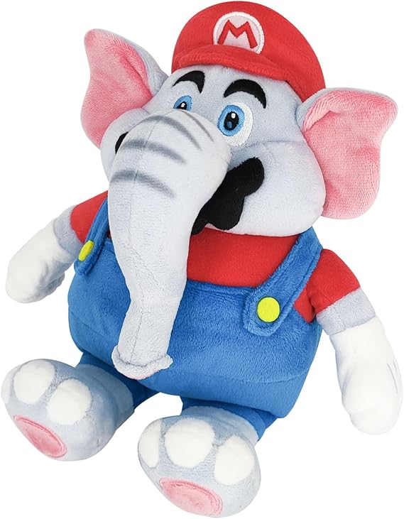 Super Mario Bros Wonder Elephant Mario Plush 9.5" Toy