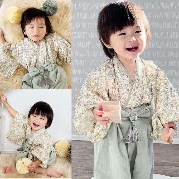 Baby Hakama – 2 Piece Romper Kimono for Boys & Girls (70–90 cm)