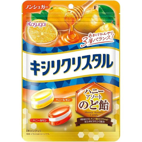 Kasugai Seika Xylitol Crystal Honey Assorted Throat Candy – 2.3 oz (63 g)