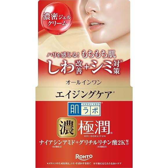 Hada Labo Koi Gokujyun - Moisturizing and firming face gel with niacinamide 100g [Alcohol-free]