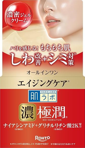 Hada Labo Koi Gokujyun - Moisturizing and firming face gel with niacinamide 100g [Alcohol-free]