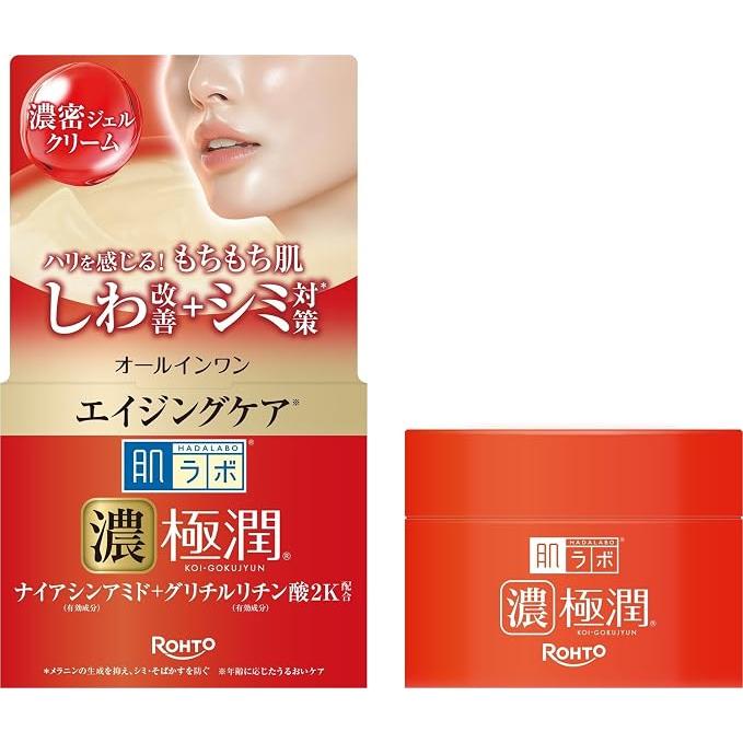 Hada Labo Koi Gokujyun - Moisturizing and firming face gel with niacinamide 100g [Alcohol-free]