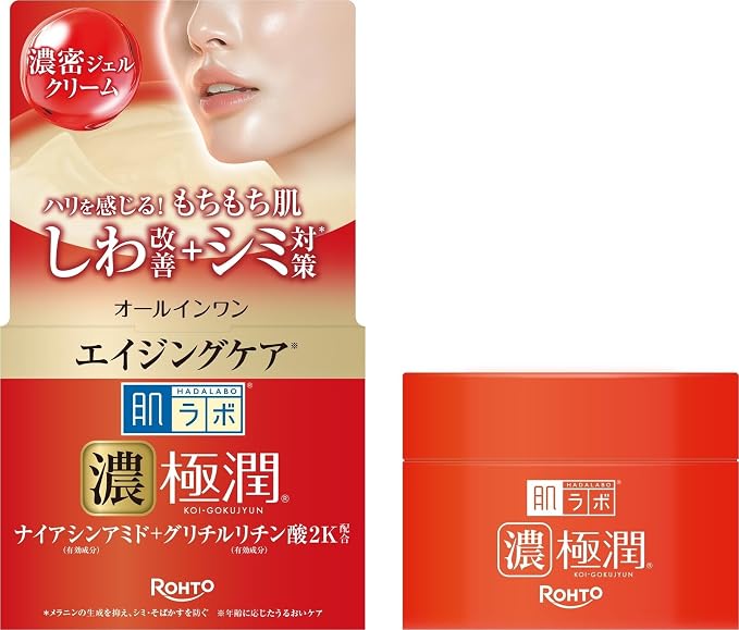 Hada Labo Koi Gokujyun - Moisturizing and firming face gel with niacinamide 100g [Alcohol-free]