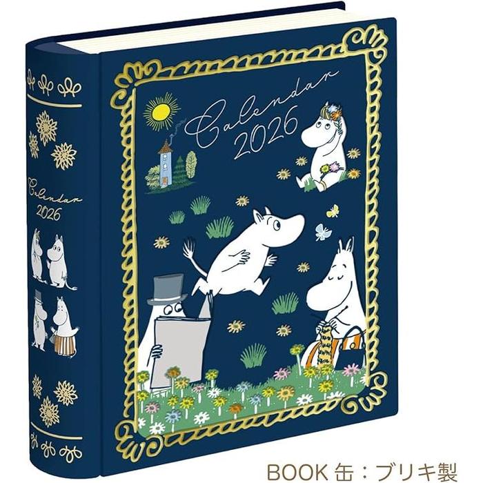 Gakken StaFul 2026 Moomin Tabletop Book Calendar with Stand – Family Edition