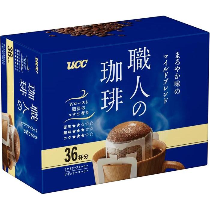 UCC Craftsman's Coffee Drip – Mild Blend with Smooth Flavor 36 sachets