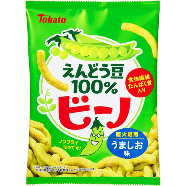 Tohato Bino Umashii Flavor - Chrupki o smaku swieżego zielonego groszku  61g
