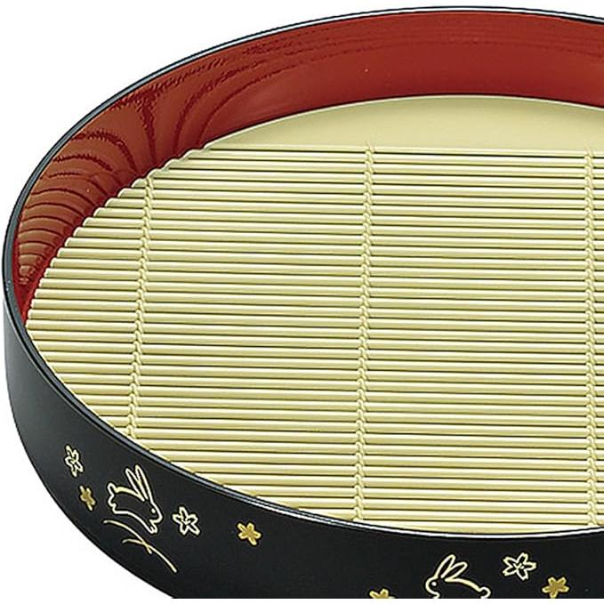 Miyamoto Sangyo Dream Rabbit Noodle Plate 20.4cm | Japanese Yumeusagi Buckwheat Plate, ABS Resin