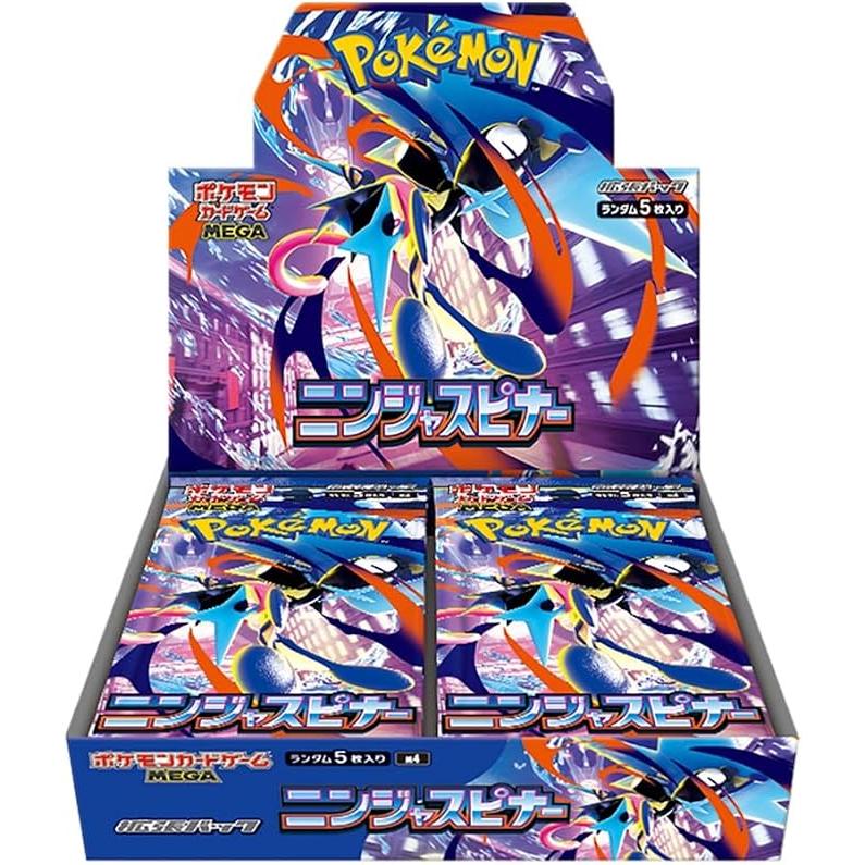 寶可夢卡牌遊戲 MEGA 擴展包 忍者旋轉增強盒 – 30 包（日本版）