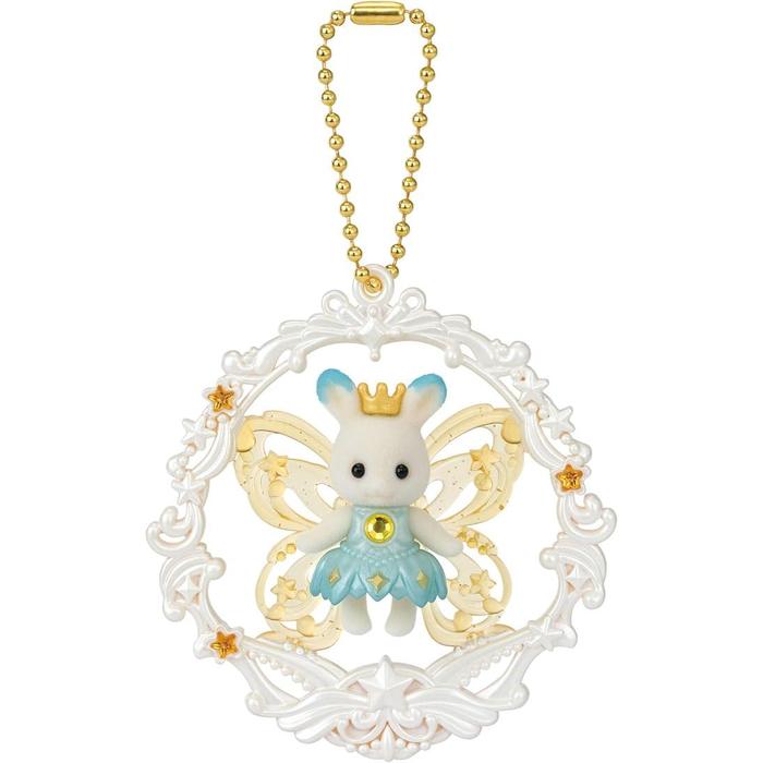 Sylvanian Families – Cute Accessory Collection Fairy Charm Twilight CA-01 | Adorable Keychain Set with Clem the Chocolate Rabbit Baby
