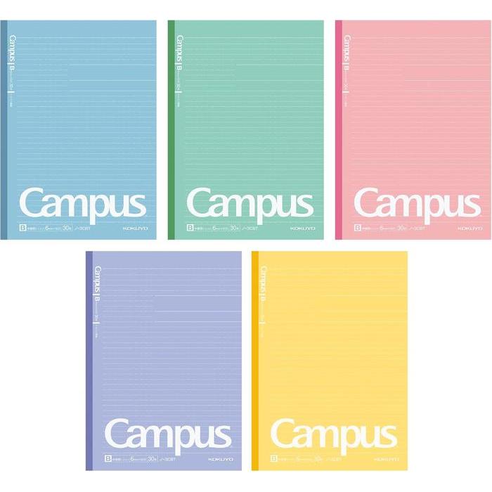 Notatnik Kokuyo Campus B5 – Kropkowany, linie 6 mm, 30 kartek, 5 sztuk w opakowaniu