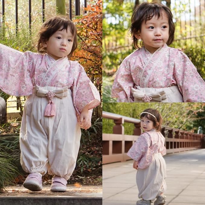 Baby Hakama – 2 Piece Romper Kimono for Boys & Girls (70–90 cm)