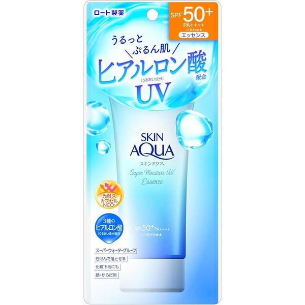 Skin Aqua Super Moisture Essence - Sunscreen essence SPF 50+ PA++++ 80g [With alcohol]
