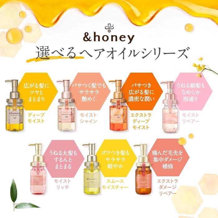 &Honey Pixie Moist Silky Hair Oil 3.0 | Luxurious Hair Care for Silky Smooth Tresses 100g (No Alcohol)