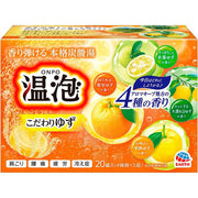 ONPO Premium Bath Tablets - Yuzu Carbonated Transparent Bath, 20 Tablets for Relaxation and Skin Nourishment [With Alcohol]