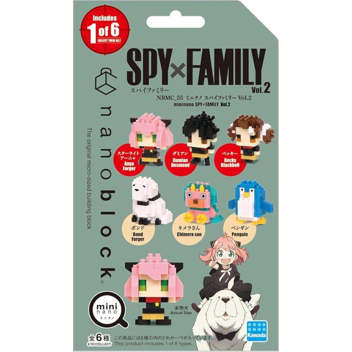 Kawada nanoblock Mini Nano SPY×FAMILY Vol.2 Blind Box (1 Piece)