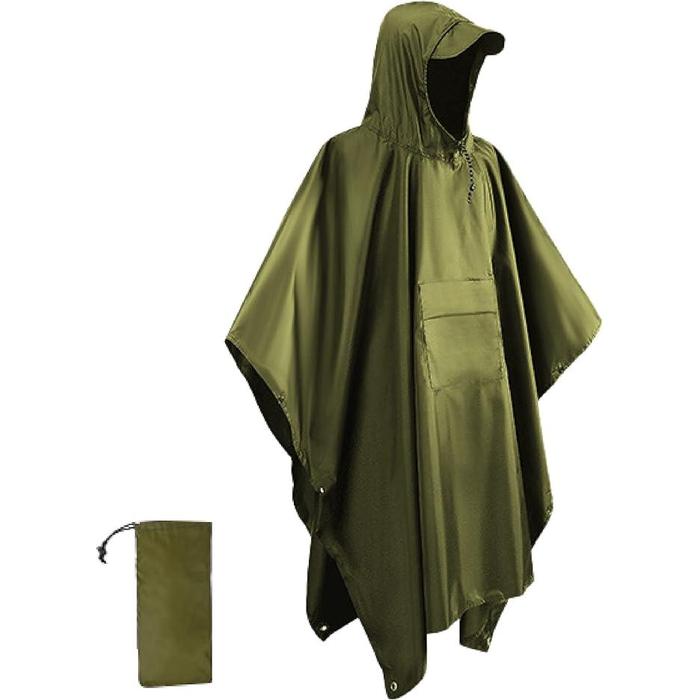 Azarxis Rain Poncho – Multifunctional Rainwear and Ground Tarp