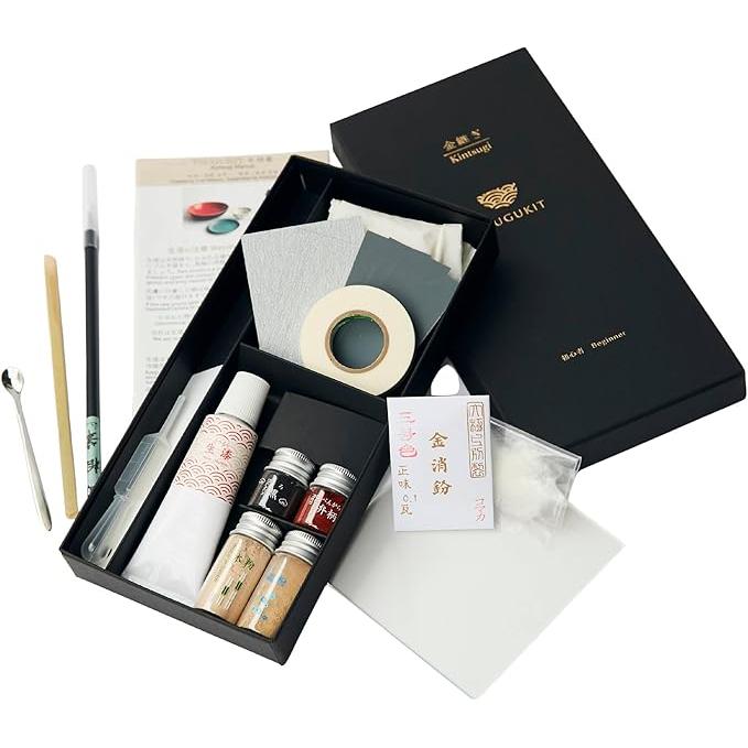 TSUGUKIT – Traditional Kintsugi Gold Repair Kit (Authentic Gold & Natural Lacquer)
