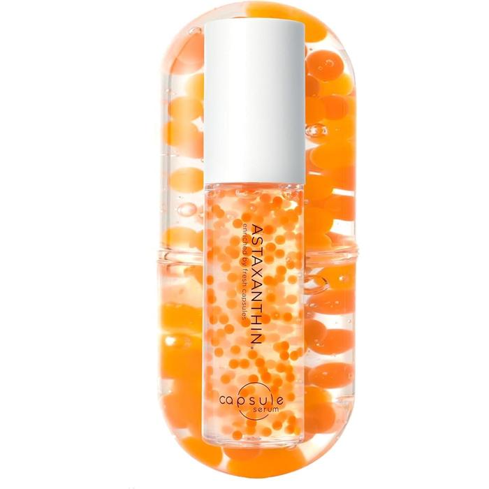 CAPSULE SERUM Astaxanthin Beauty Serum with Vitamin C & Niacinamide – Moisturizing Aging Care 30ml [Alcohol-free]