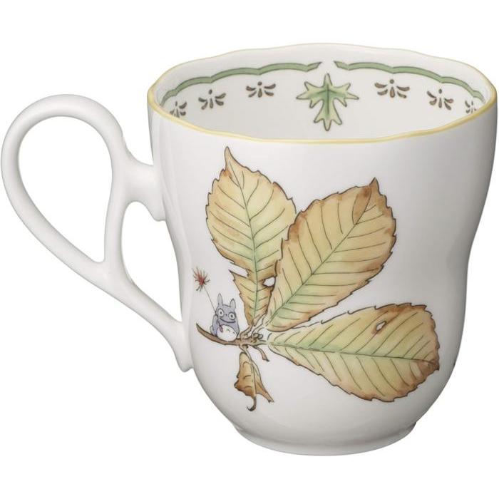 Noritake My Neighbor Totoro Mug – 375 ml | Porcelain Totoro fall leaf