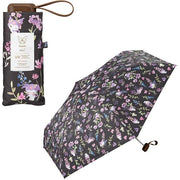 Wpc. Parasol Sanrio Characters x Wpc. Watercolor Flower Mini Saxophone (Kuromi) – Stylish & Protective Folding Umbrella