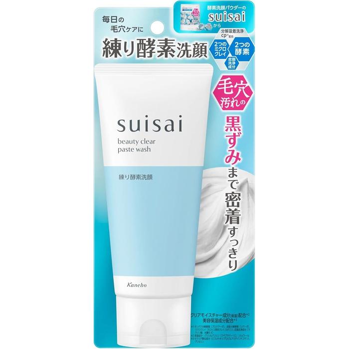 Suisai Beauty Clear Paste Wash – Enzyme Pore Cleansing Face Wash 120 g (No Alcohol)