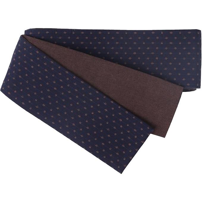 ROCCA Kurume Woven Reversible Men’s Obi (Available in 8 colors)