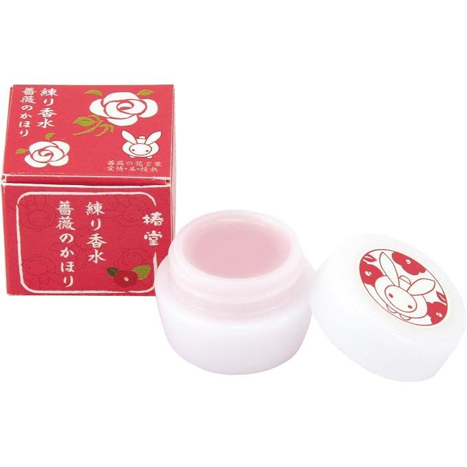 Kurochiku Tsubakido Solid Perfume Rose 4.2g [Alcohol-Free]