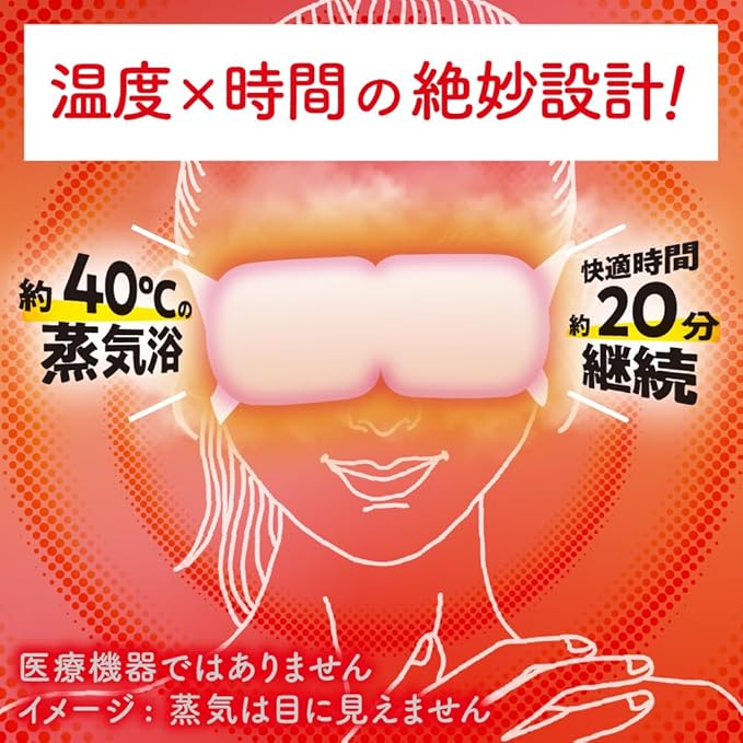 KAO MegRhythm Steam Eye Mask Cedarwood & Lavender Scent Limited Edition 12 Sheets