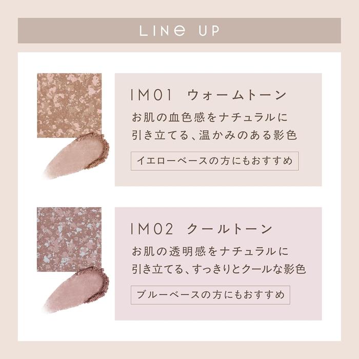 Excel Impressive Mood Shade 3.4g – 3-Color Contour Powder, 2 Colors [Alcohol-free]