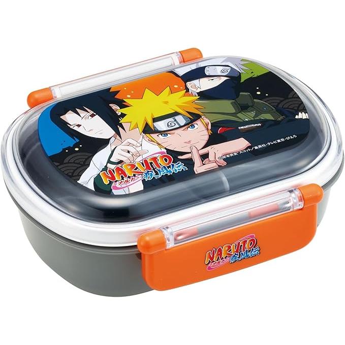 Skater NARUTO Kids Lunch Box 360ml – Dome Lid Bento Box, Microwave & Dishwasher Safe (Made in Japan)