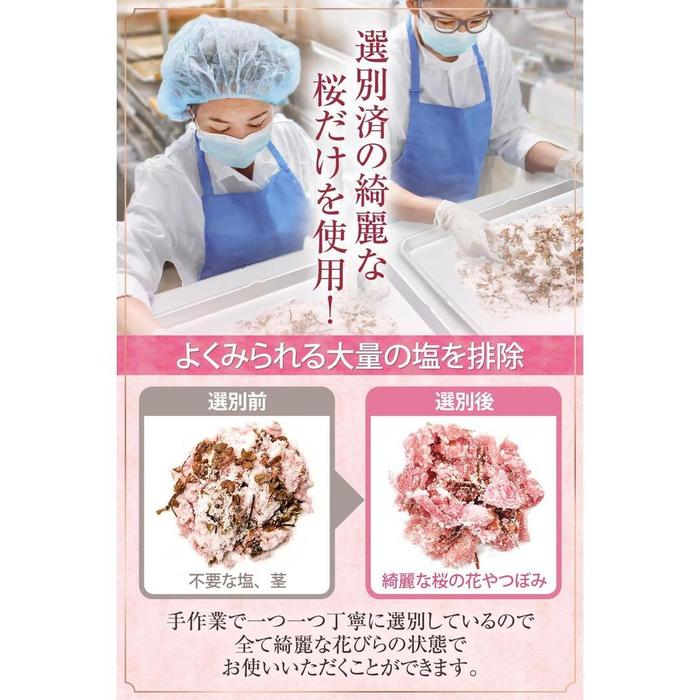 Salted Cherry Blossoms 60g – Premium Double-Flowered Sakura from Odawara, Japan