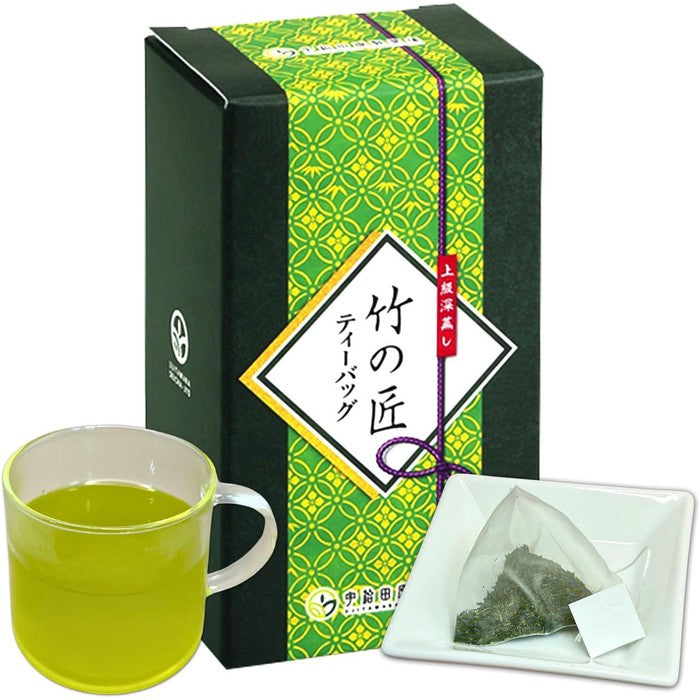 Kyoto Ujitawara Seicha Bamboo Master Deep-Steamed Sencha Green Tea Bags – Premium Uji Tea, 20 Bags