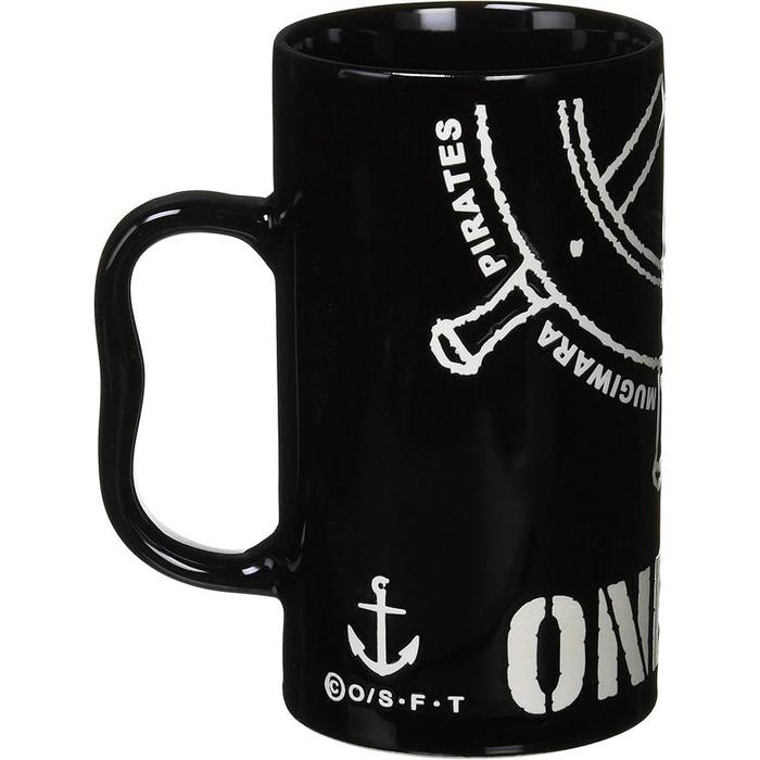 One Piece Pirate Flag Water-Repellent Jug Mug 600 ml – Large Ceramic Mug, Made in Japan