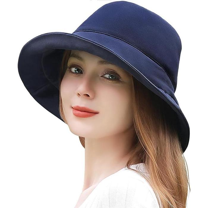 THE CLASSIC TOKYO Elegant UV Protection Hat for Women – 100% UV Cut & Full Light Blocking Cotton Sun Hat