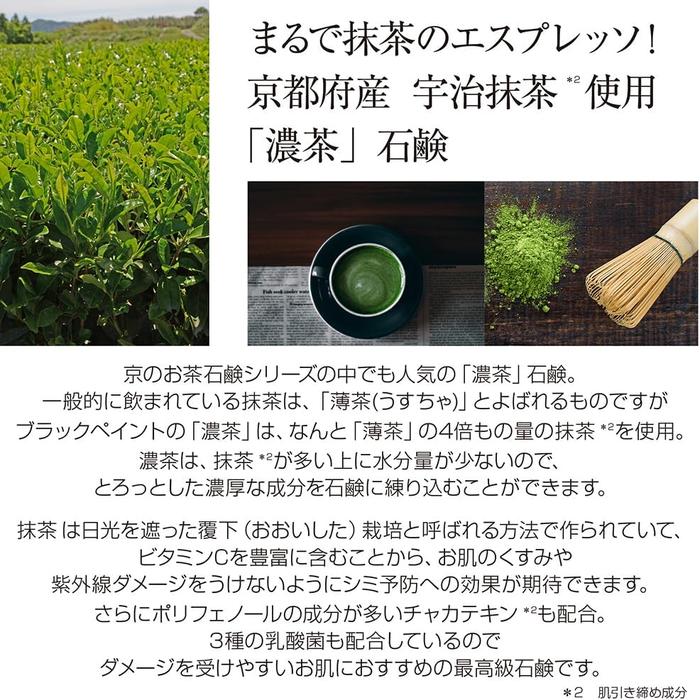 Black Paint “Luxury Apply-On Soap” – Deep Green Tea (Kōcha) 120 g (No Alcohol)