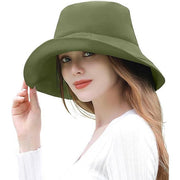 THE CLASSIC TOKYO Elegant UV Protection Hat for Women – 100% UV Cut & Full Light Blocking Cotton Sun Hat