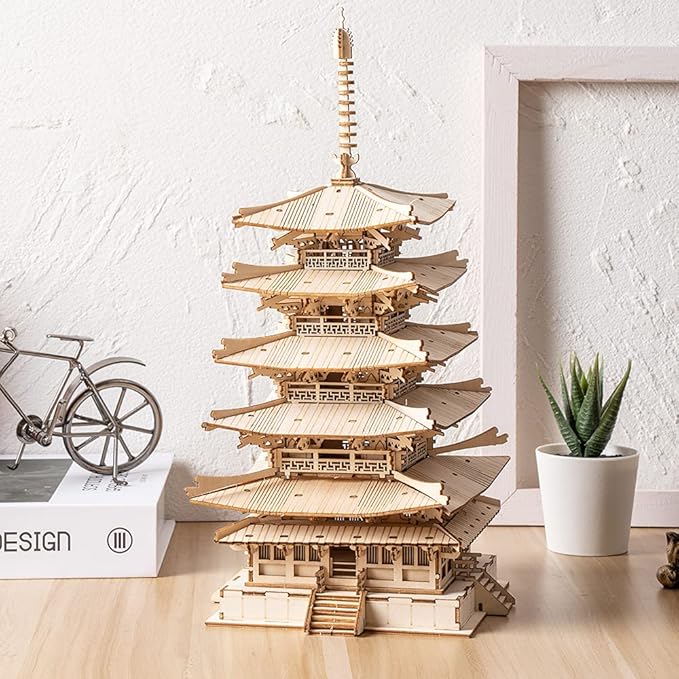 Rolife 3D Wooden Puzzle – Five-Storied Pagoda