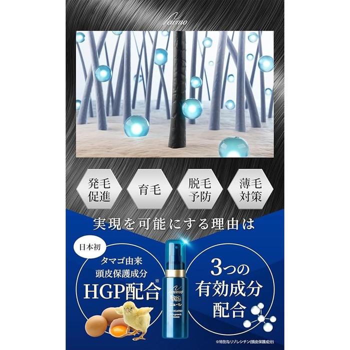 Newmo Hair Growth Agent 75ml – Award-Winning Scalp Treatment with HGP® | For Men & Women | Quasi-Drug, Unscented [With alcohol]