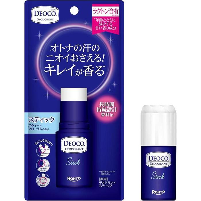BESTSELLER-DEOCO Medicated Deodorant Stick Sweet Floral Scent antiperspirant (With Alcohol) 13 g