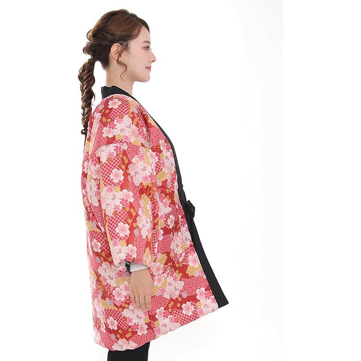 Winter Hanten Jacket – Cotton-Padded, Reversible, Warm and Stylish FLORAL