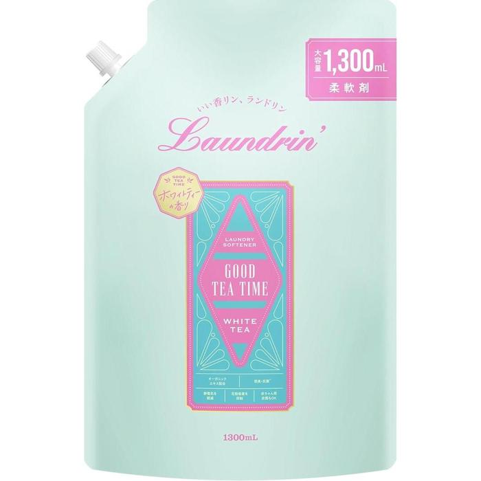 REFIL Laundrin Fabric Softener White Tea – Premium Laundry Softener (1300 ml)
