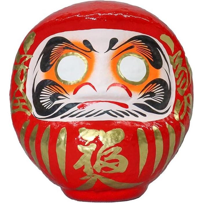 Takasaki Daruma Ornament – Prosperity &Fortune Red (‎13 x 15 x 18 cm)