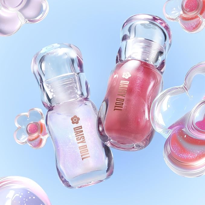 Daisy Doll by MARY QUANT – Jewelry Syrup Gloss Lip (Glossy, Glitter, Moisturising Lip Gloss) [Alcohol-free]