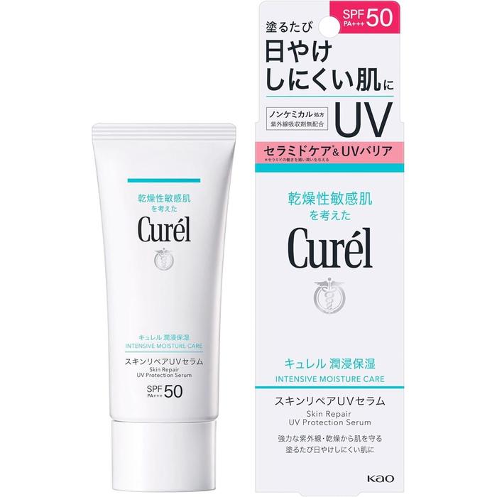 Curél Intensive Moisture Skin Repair UV Serum – SPF50 PA+++ 60g [Alcohol-free]